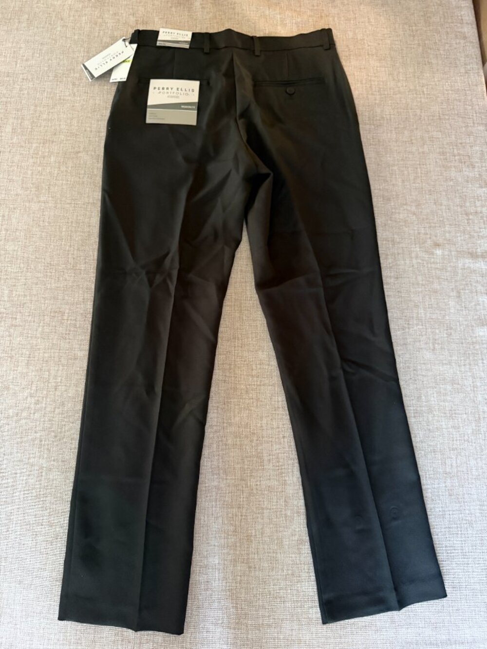 Perry Ellis Modern Fit Black Pants 30 x 32 - Picture 2 of 5